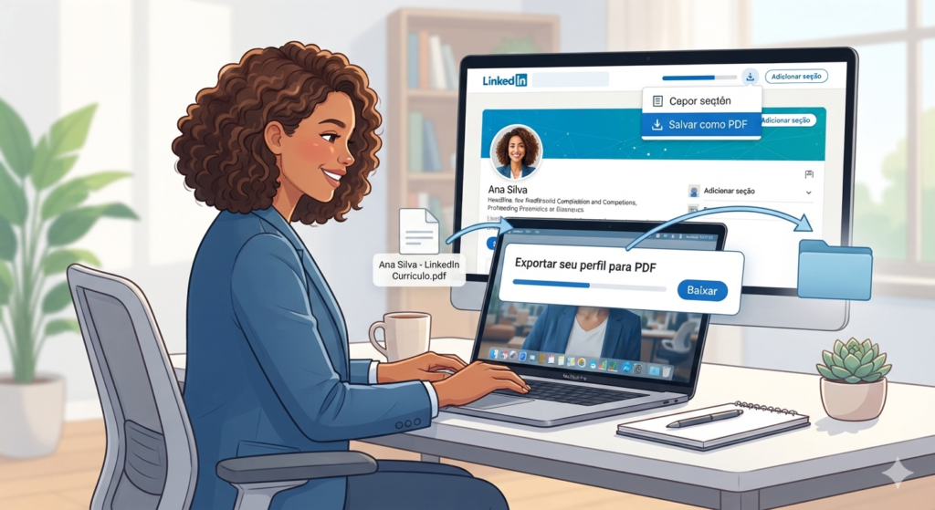 Como Baixar Currículo do LinkedIn em PDF (Passo a Passo 2026)